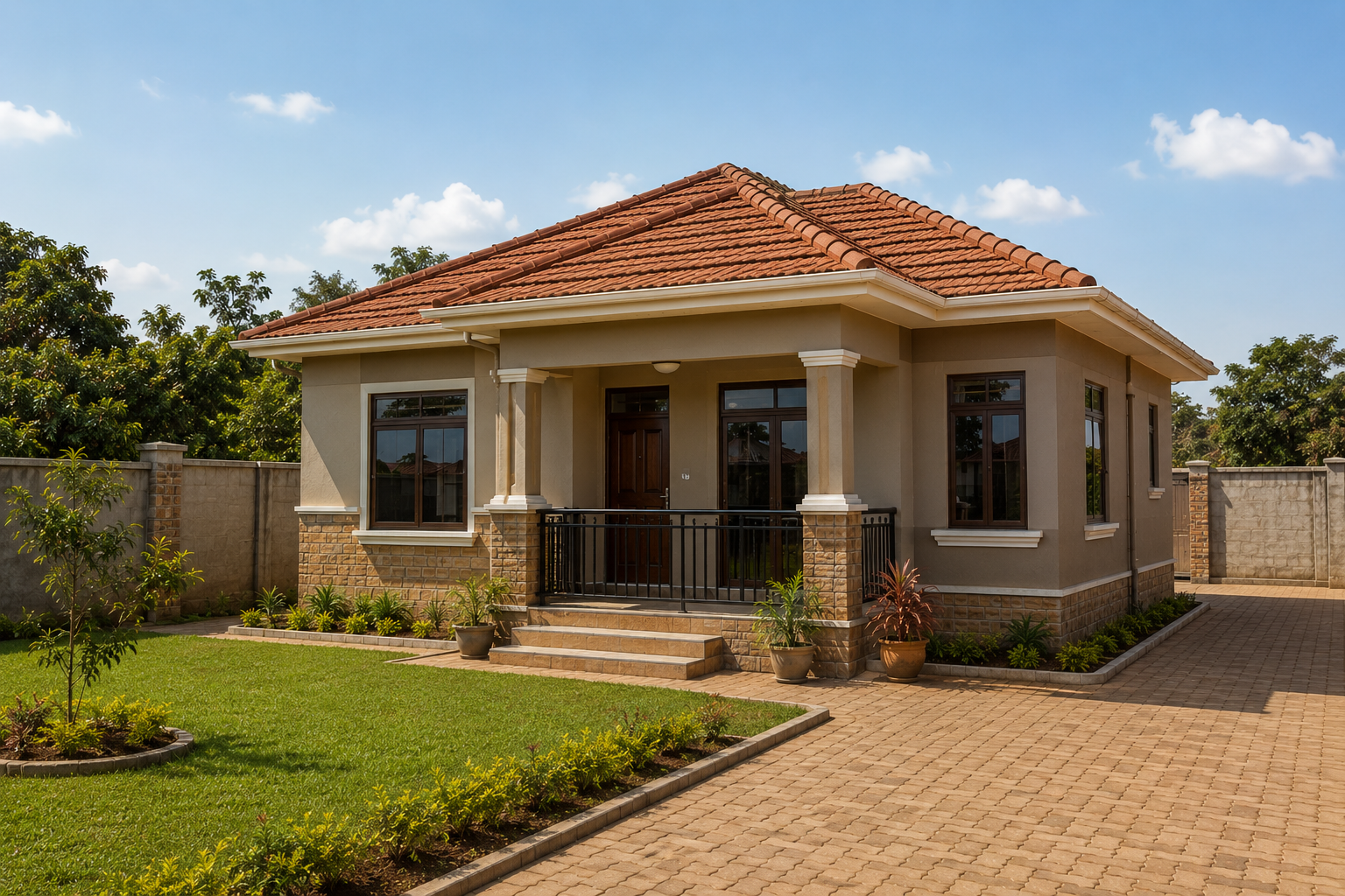 Matugga House Project Fencing Stage